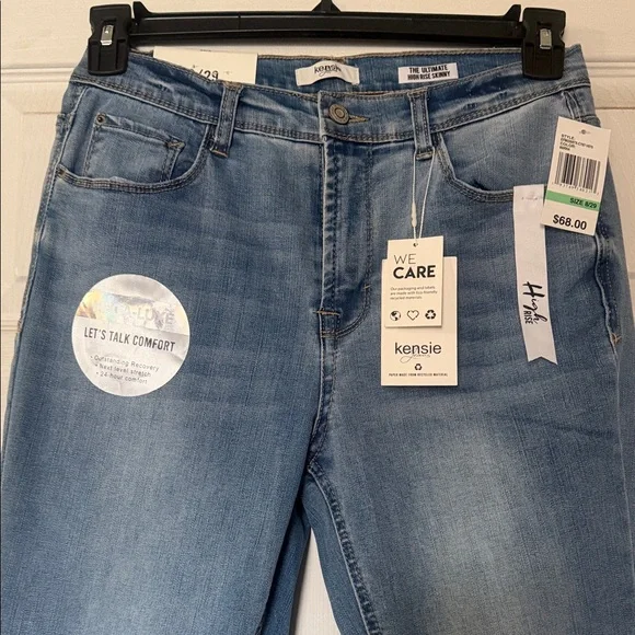 Kensie Women's Light Blue The Ultimate High rise Skinny Jean - Picture 3 of 5